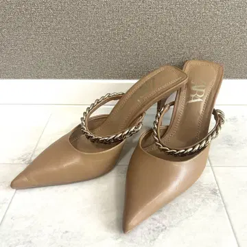 [ ZARA ] 스틸레토 체인 뮬
