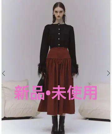 eimy istoire 페이크 페더 커프스 가디건