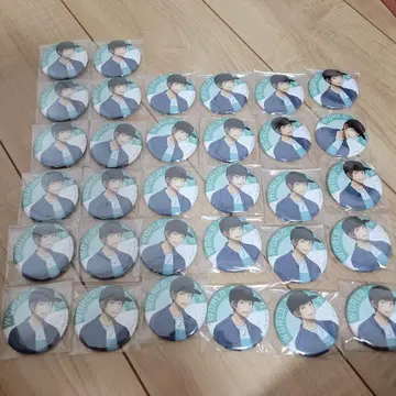 월드 트리거 56mm 캔뱃지 아라후네 테츠지 32개
