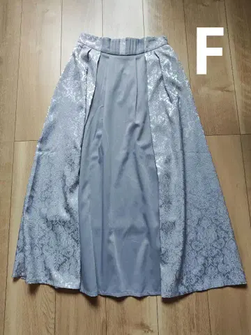 axes femme 자카드 절개 턱 스커트 그레이 사이즈 F