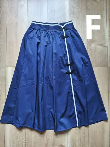 axes femme 오리엔탈 차이나 스커트 네이비 F