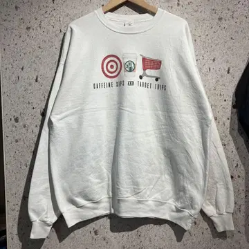 HANES 프린트 맨투맨 화이트 헤인즈