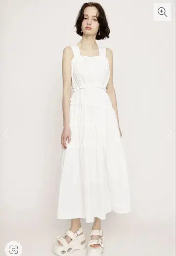 SLY ASYMMETRY FRILL 비대칭 프릴 롱 원피스