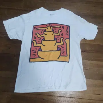 빈티지 90년대 키스 해링 아트 T셔츠 keithharing 해링