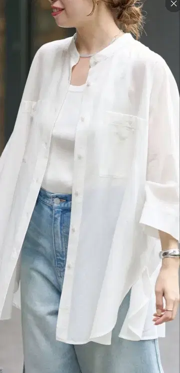미사용 택 포함 저널 스탠다드 내추럴 스트레치 돌먼 셔츠