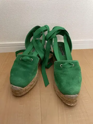 랄프 로렌 에스파드리유 고급 라인 그린 귀중