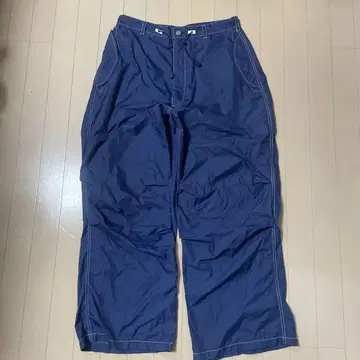 ARMANI JEANS ARCHIVE 폴리 나일론 와이드 팬츠