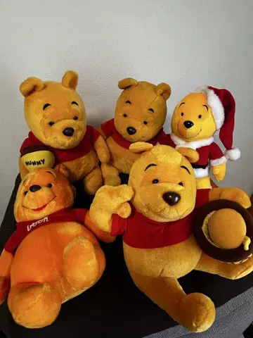 곰돌이 푸 봉제 인형 5개 세트 Pooh