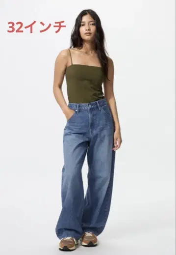 UNIQLO 배기 커브 청바지