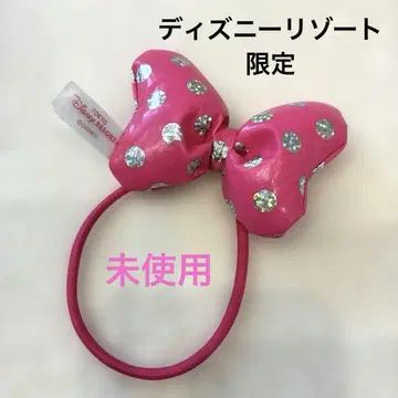 [ 미사용 ] 디즈니 리조트 미니 물방울 패턴 머리끈