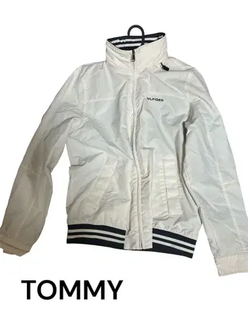 타미힐피거 TOMMY HILFIGER 화이트 나일론 자켓