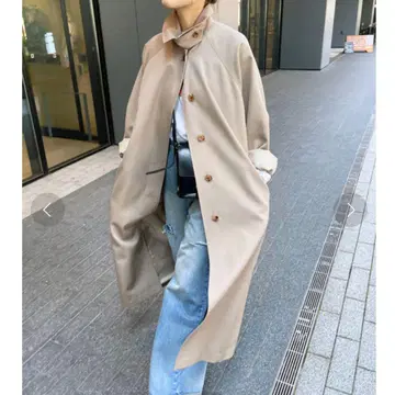 스픽 앤 스팬 스테인 컬러 울 트렌치 spick and span