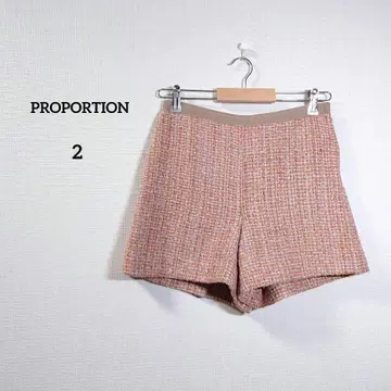 PROPORTION 미니 숏팬츠 웜 컬러 트위드 팬츠 여성용