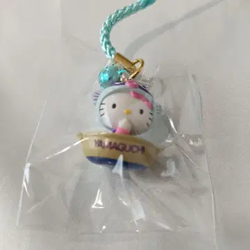 주말 가격 인하. 헬로키티 야마구치 한정 복어 냄비 스트랩 족쇄