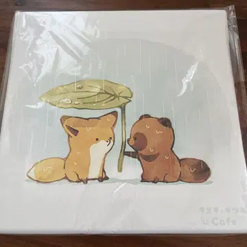너구리와 여우 카페 캔버스