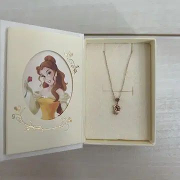 THE KISS 디즈니 프린세스 벨 핑크 골드 목걸이