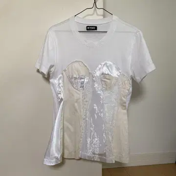MIYAO 레이스 상의 화이트