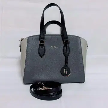 FURLA 토트백 바이컬러 그레이