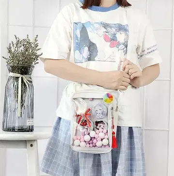 이타백 숄더 작음 미니 귀여운 숄더백 화이트
