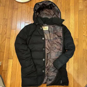 Traditional weatherwear 다운 블랙 안감 카모플라쥬