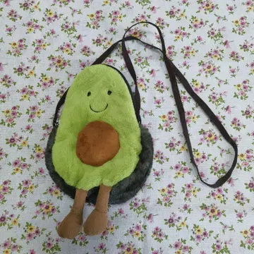 JELLYCAT 아보카도 봉제 인형 숄더백