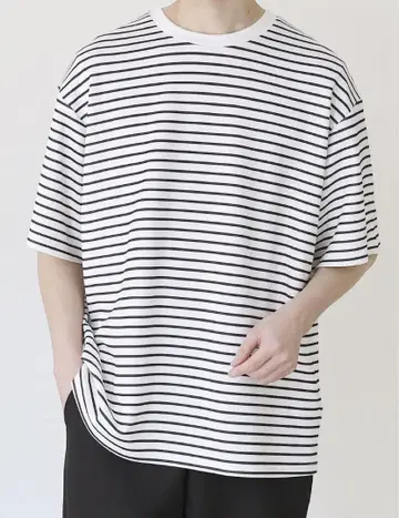 보더 하이 분또 반팔 티셔츠
