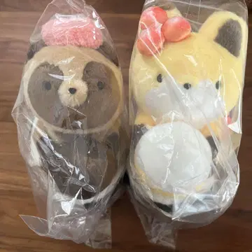 너구리와 여우 군함 봉제 인형 2개 키홀더 2개 세트 판매