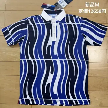 새상품 랭크 골프 셔츠 반팔 셔츠 반팔 블루 M 블루