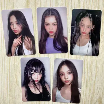 NewJeans SBS 가요대전 사전녹화 트레이딩 카드 5장