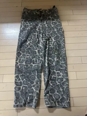 레오파드 배기 데님 ZARA 레어