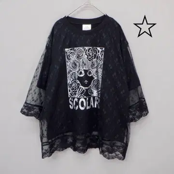 스칼라 152746: 스칼라쨩 레이스 덧댄 풀오버