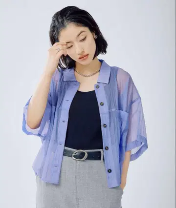 LEPSIM 미러 광택 셔츠