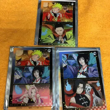NARUTO 애니메이션 재팬 아크릴 시트 3개 나루토 사스케 이타치