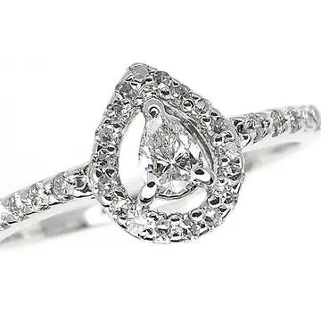 K14WG 다이아몬드 반지 0.089ct 0.15ct