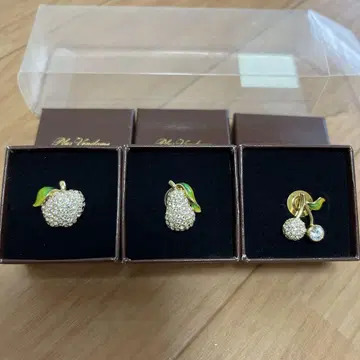 Plus Vendome 핑 브로치 3개 세트