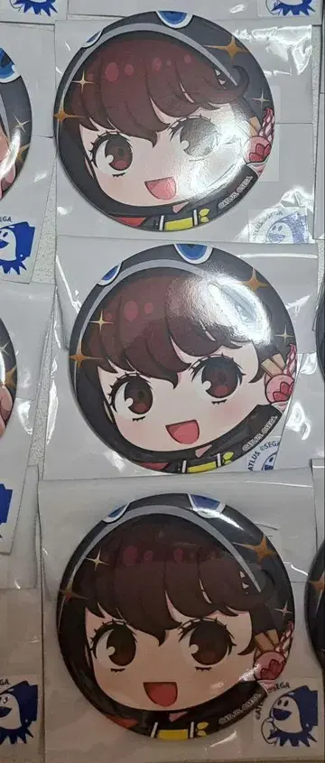 페르소나 5 요시자와 카스미 아모카페 캔뱃지 3개