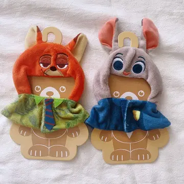 Disney 디즈니 스토어 주토피아 닉 주디 봉제 인형 판초