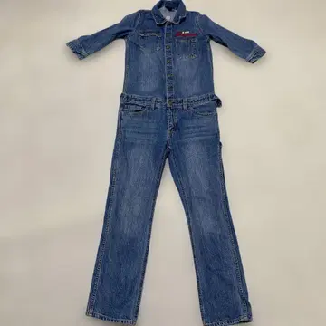 X-GIRL 로고 자수 여성용 데님 올인원