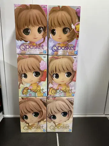 카드캡터 사쿠라 Qposket 큐포스켓 6체 묶음 판매 세트