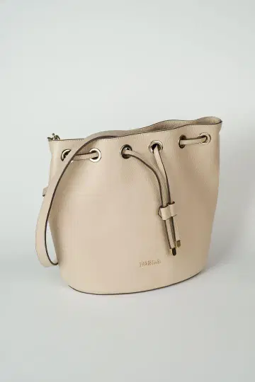 훌라 복조리 숄더백 핑크 베이지 가죽 Furla