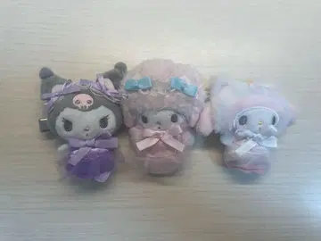 화이트 고양이 발레리나 헤어 클립 세트 마이멜로디, 피아노, 쿠로미
