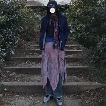 00s Sullen 롱 스커트 마블 패턴