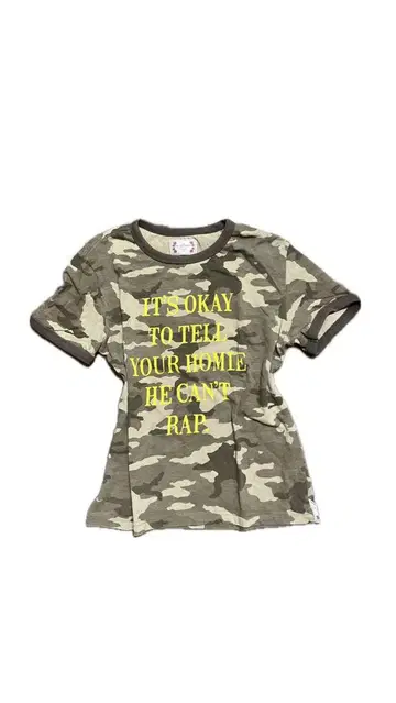 sculptor 카모플라쥬 크롭 T셔츠