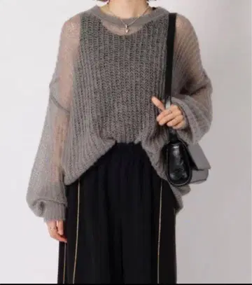 [ 24AW ] 저널 스탠다드 시어 모헤어 MIX 풀오버 그레이