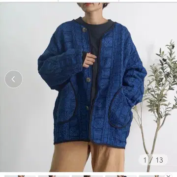 UZUiRO 6중 거즈 노카라 자켓 우즈이로