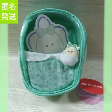 동글동글 눈망울의 생굴 이불 파우치 그린