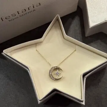 festaria 다이아몬드 목걸이 K10WG