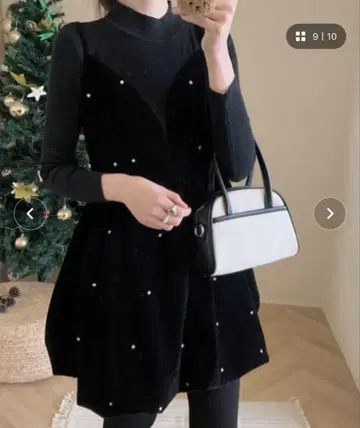샤인 벨벳 뷔스티에 원피스