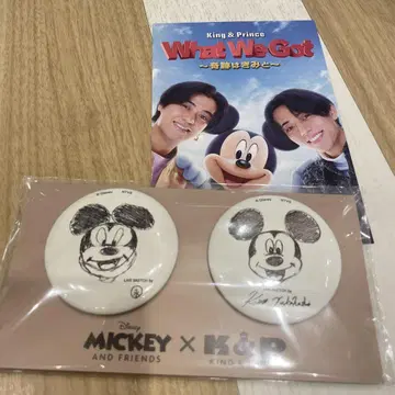 킹프리 x 디즈니 King & Prince 한정판 캔뱃지