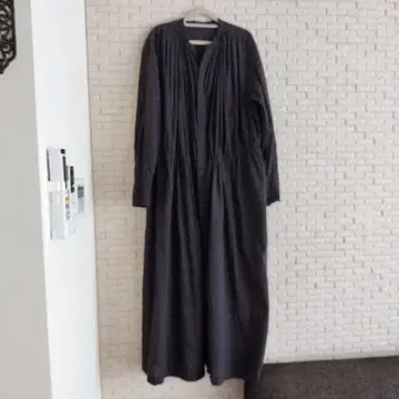 파드칼레 블록 프린트 셔츠 원피스